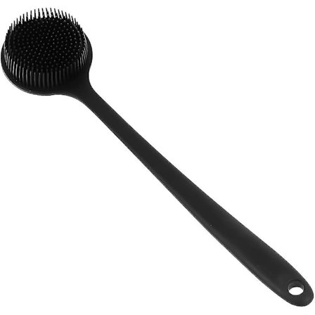 Rygskrubber til brusebad - blød silikone badebørste med langt håndtag