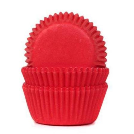 Mini-muffinsform, Red Velvet, Röda 60st - House Of Marie Röd