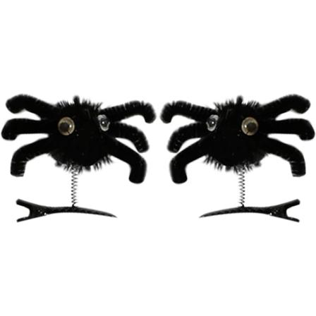 2 stk. Halloween Hårklip Djævel Hårnåle Fest Hårspænder Fastgørelse Fransk Hårbånd Hårtilbehør Multi-Color