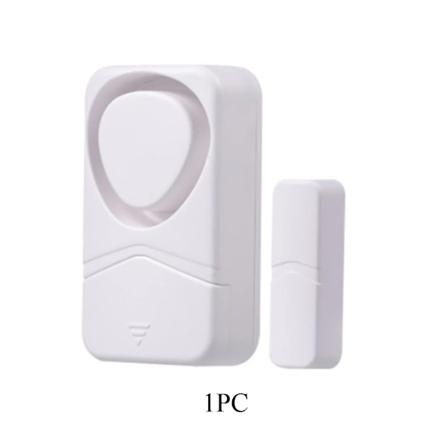 WSDCAM 4-i-1 Dörrfönster Sensor Ljud Säkerhetslarm Dörr Öppen Stängd Detektorer 110dB Magnetisk Sensor Alarm Trådlöst Dörrlarm 1 pcs White