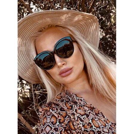 Kule runde sorte solbriller trend sommeren 2025