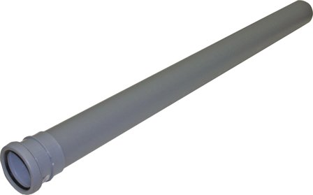 Pipelife 070043 Afløbsrør med 1 ærme 75 x 1000 mm, Indendørs afløb