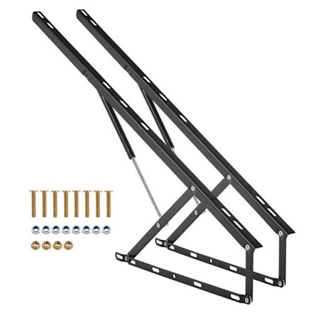 Sengheber-Duoku-Sengstørrelse 59x71 tommer-Bærdygtighed 154 lb-Gør-det-selv væghængt seng kit-Pneumatisk leversupport