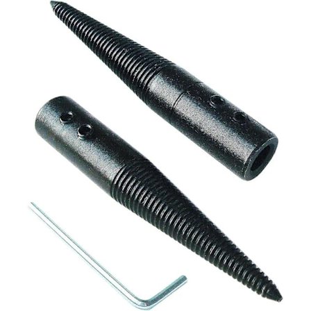 Konisk spindeladapter med gevind til bordrundsliber polerskive med venstre og højre, 2-pak