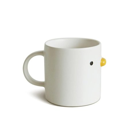 Søt keramisk krus - kaffekrus - kyllingkrus - cappuccinokrus - den beste gaven til venner (410 ml)