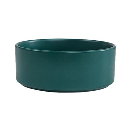 Katt- och hundskål i keramik, halkfri grön keramikskål
