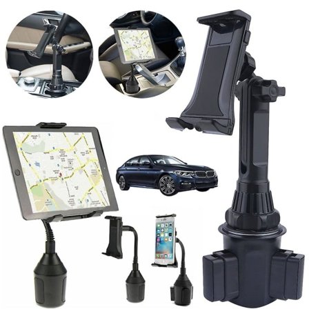 Bilkopphållare Tablettfäste 2-i-1 Justerbar Surfplatta