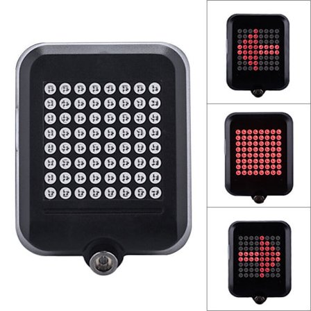 Cykellampa intelligent avkänning styrning broms laser bakljus