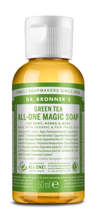 Dr. Bronner's All-One Magic Soap Green Tea 60 ml, Tøj & Bolig, Husholdning, Rengøring