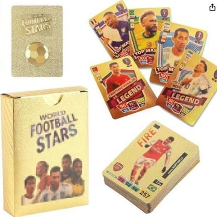 Fodbold Guld Kort 50 Kort Sjove Kort Børnelegetøj 2025th