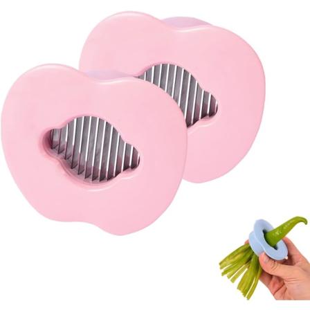 2 kpl monitoiminen papusilppuri, lumisokeroherne vihreä papu ranskalainen papusilppuri, keittiöväline (Pink)