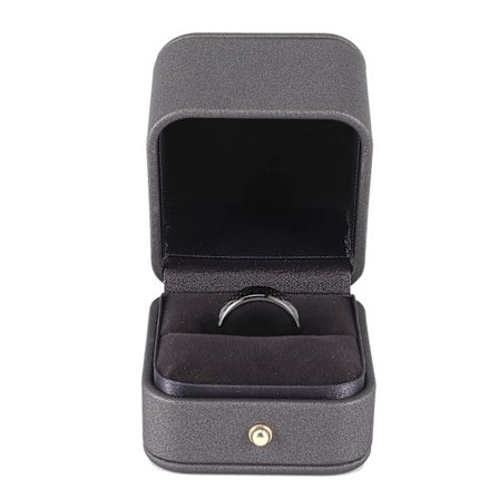 Kolfiber Bil Smart Finger Nyckelring med Låda Passar Tesla Model 3/X/S/Y