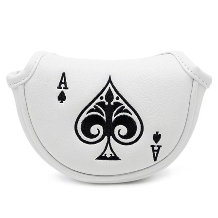 Golf Putter Cover Halv Mallet Putter Headcover Magnetisk Klubbtrekk For Odyssey