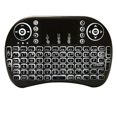 Mini QWERTY-tangentbord - TD - Trådlöst - Ergonomiskt - Multifunktionell pekplatta - Bakgrundsbelyst