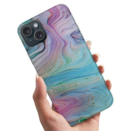 Cover / Mobilcover til iPhone 15 - Maling Mønster