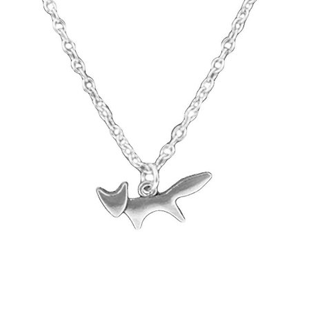 Moderne Kvinde Løb Ræv Vedhæng Halskæde Fest Smykker