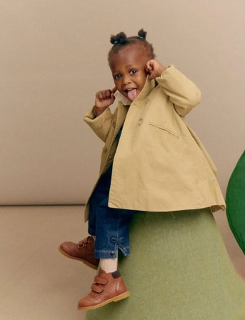 ANGULUS Shoes - Flat - With Velcro - Brown - 22