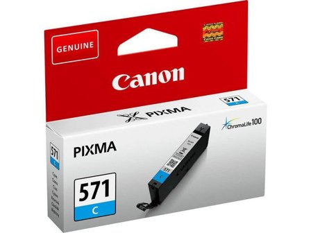 Canon Bläckpatron CLI-571C (0386C001), cyan, singelpack, standardkapacitet - Lyreco - Toner och bläck - Bläckpatroner - Bläckpatroner Canon