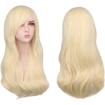 Long Wavy Blonde Wigs for Women, 3 Pack Light Blonde Wigs Sunglasses and Wig Cap Set