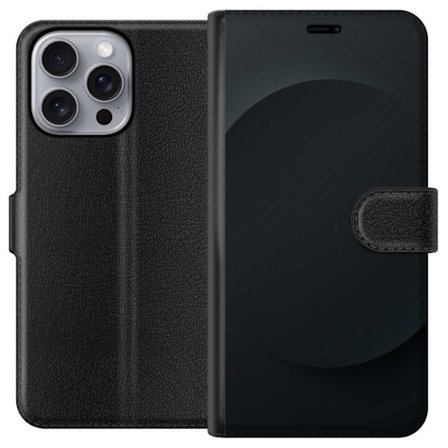 Apple iPhone 16 Pro Max Plånboksfodral Svart Prick