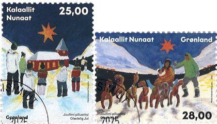 Grønland - Julen 2025 - Stemplet sæt 2v
