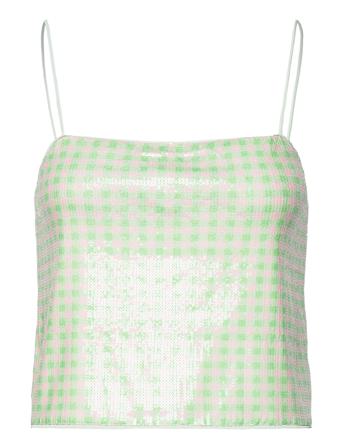 Jovana Crop Tops Sleeveless Crop Tops Grønn Baum Und Pferdgarten*Betinget Tilbud