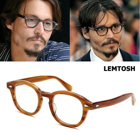 Jackjad Top Quality Acetate Frame Johnny Depp Lemtosh Style Eyewear Frame Vintage Round Brand Design Eyeglasses Oculos De Grau
