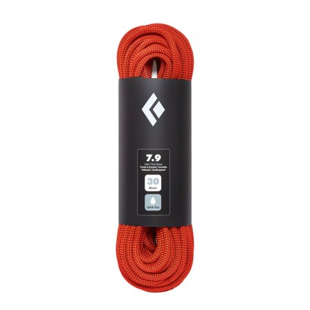 Black Diamond 7.9 Rope - Dry Mountaineering equipment Orange 30M