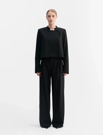 Ahlvar Gallery Mel Wool Trousers - Black - S