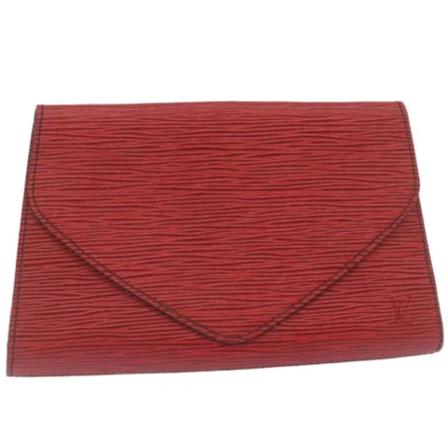 Louis Vuitton Vintage Pre-owned Leather clutches Rød, Dame Vintage Tasker, Størrelse: ONE Size