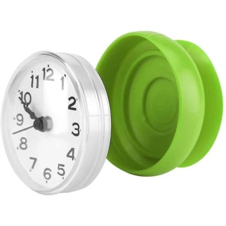 [PL】Sugekop Vægur Vandtæt Badebrusebad Ur Til Køkken Badeværelse (Blå)(Grøn)