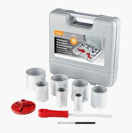 Hålsågsats för kakel