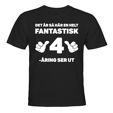 Fantastisk 4-åring Födelsedag - T-SHIRT - BARN