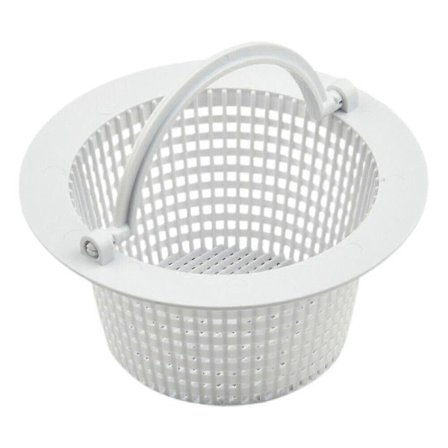 Rund kurv til overjordisk bassengskimmer - Diameter 16 cm - Hvit