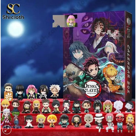 Demon Slayer anime adventskalender nedtelling ferie blindboks juletre dekorasjon tegneserie akryl anheng