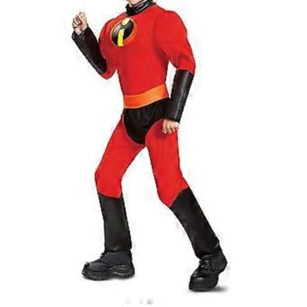 The Incredibles 2 Kostyme Bob Parr Cosplay Jumpsuit Voksen Menn Mr. Incredible Bodysuit Maske Drak Halloween Kostyme Fancy Dress Up Antrekk -NMAOV( 