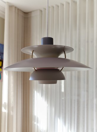 PH 5 taklampe Ø50 - grå nyanser