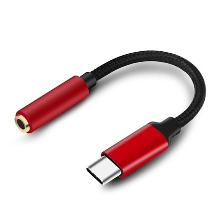 3,5 mm-adapter för hörlursuttag, USB adapter av C-typ med DAC, C