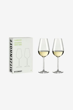 Ritzenhoff - Valkoviinilasi Glanzlicht 2 kpl - Läpinäkyvä - Viinilasit - - Homeroom