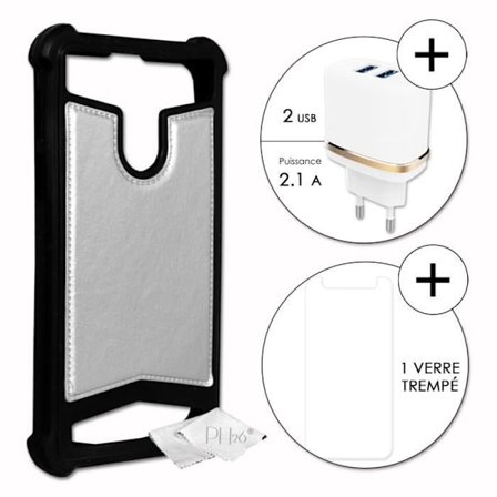 Silikonskal och skyddsplast - HiSense - Infinity E Max - Gel - Stötabsorberande - Lädereffekt