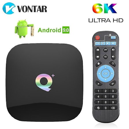 Android 9.0 TV-laatikko Q Plus 4 Gt 64 Gt 32 Gt Älykäs TV-laatikko H6
