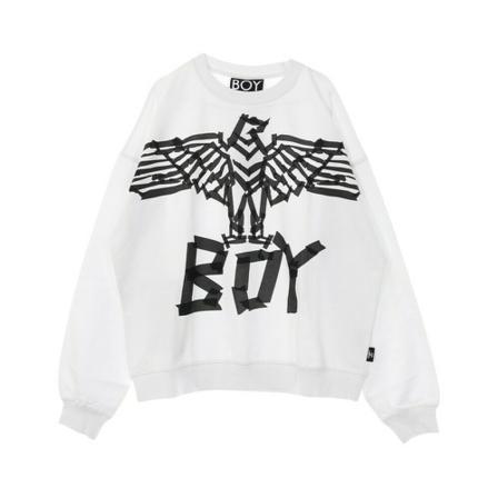 BOY London Tape Eagle Sweat Highlum Sweatshirt Hvid, Herre Sweatshirts