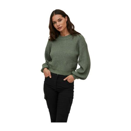 Vila, Round-neck Knitwear Groen, Dames, Maat:XS