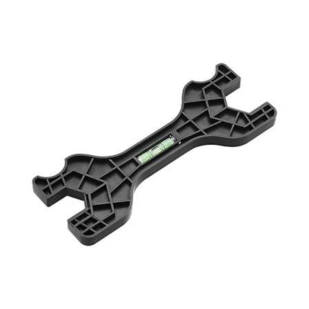 1 stk. Multifunktionel dobbelthovednøgle med vaterpas