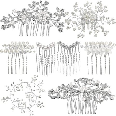 64-delad bröllopshårkammeset