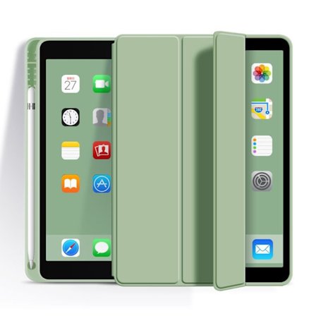 Stilfuldt etui til iPad Pro 2018 11" Matcha Grøn Silikone Tri Fold Rem