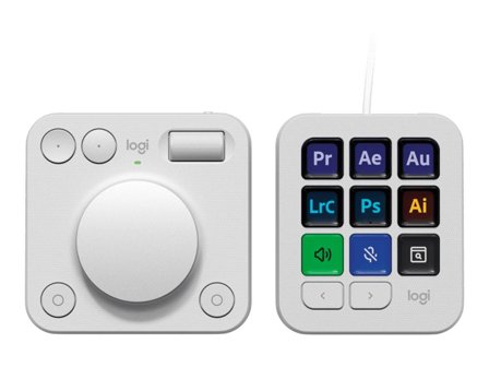 Logitech MX Creative Console - lysegrå