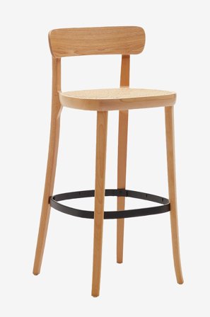 Kave Home - Barstol Romane, 2-pak - Brun - Barstole & -taburetter - Fra Homeroom