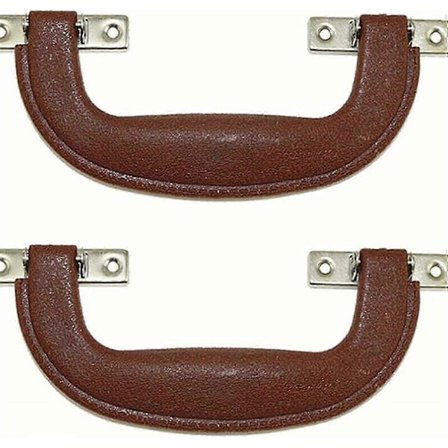 1 stk Vintage Kofferhåndtak Plast Imitert Lær Bagasjehåndtak Tilbehør Skuff Skapdørreim Bærehåndtak Skapdørhåndtak, Brun