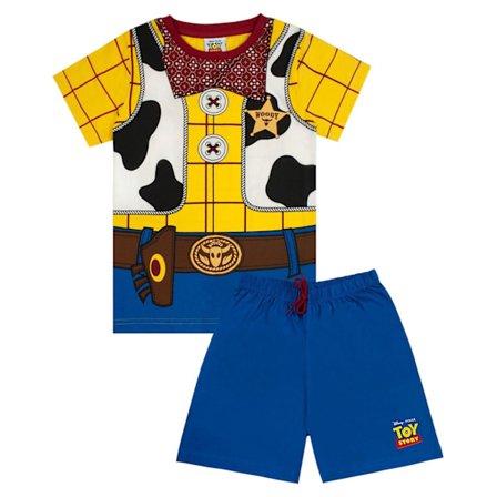 Toy Story Pojk Woody Kort Pyjamas Set 7-8 År Flerfärgad